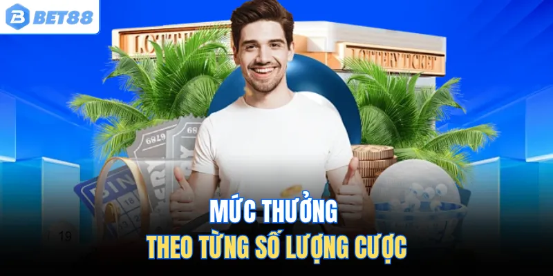 Mức thưởng theo từng số lượng cược